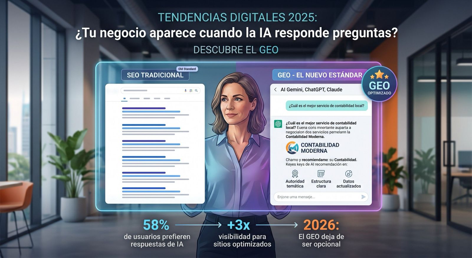 ¿Tu negocio aparece cuando la IA responde preguntas? Descubre el GEO